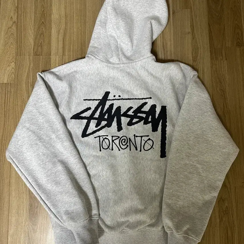[BUNJANG] Stussy Toronto Hoodie Ash Heather / 스투시 토론토 후드집업 애쉬헤더