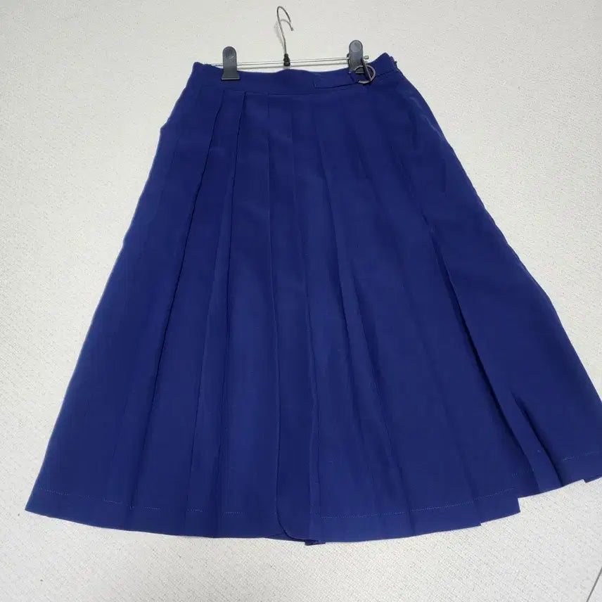 [BUNJANG] Blue Pleated Skirt Pants / 2nd floor 블루 플리츠 스커트 치마바지
