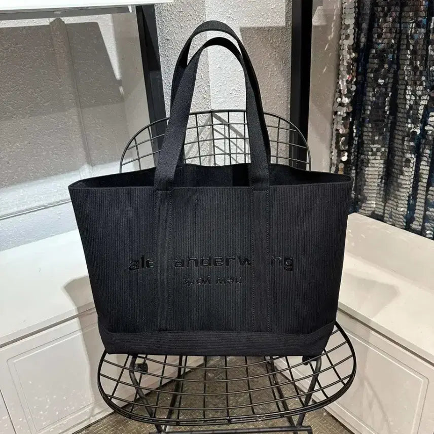 [BUNJANG] Alexander Wang Logo Canvas Tote Bag / 알렉산더 왕 토트백