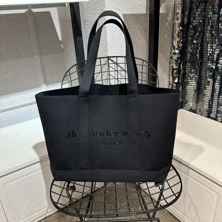 [BUNJANG] Alexander Wang Logo Canvas Tote Bag / 알렉산더 왕 토트백