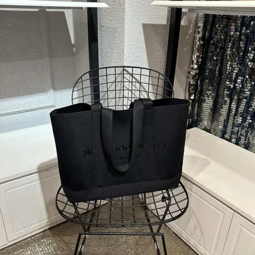 [BUNJANG] Alexander Wang Logo Canvas Tote Bag / 알렉산더 왕 토트백