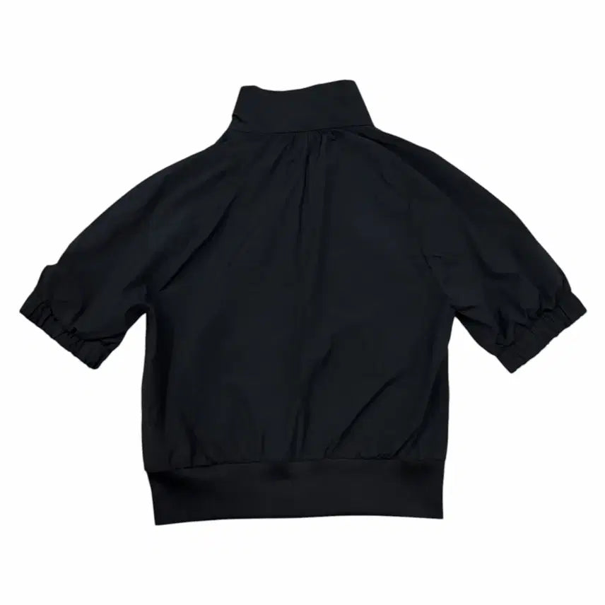 [BUNJANG] Lucky Marche Runglan Half Zip-Up Anorak Short Sleeve Black M / 럭키마르쉐 랭글런 하프집업 아노락 반팔 블랙 M