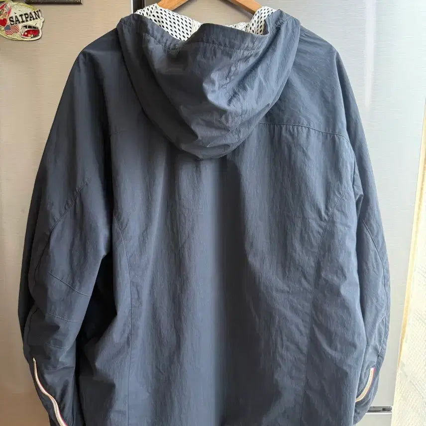 [BUNJANG] Thom Browne Tricolor Navy Windbreaker Jacket Size 3 / 톰브라운 삼선 네이비 바람막이 3