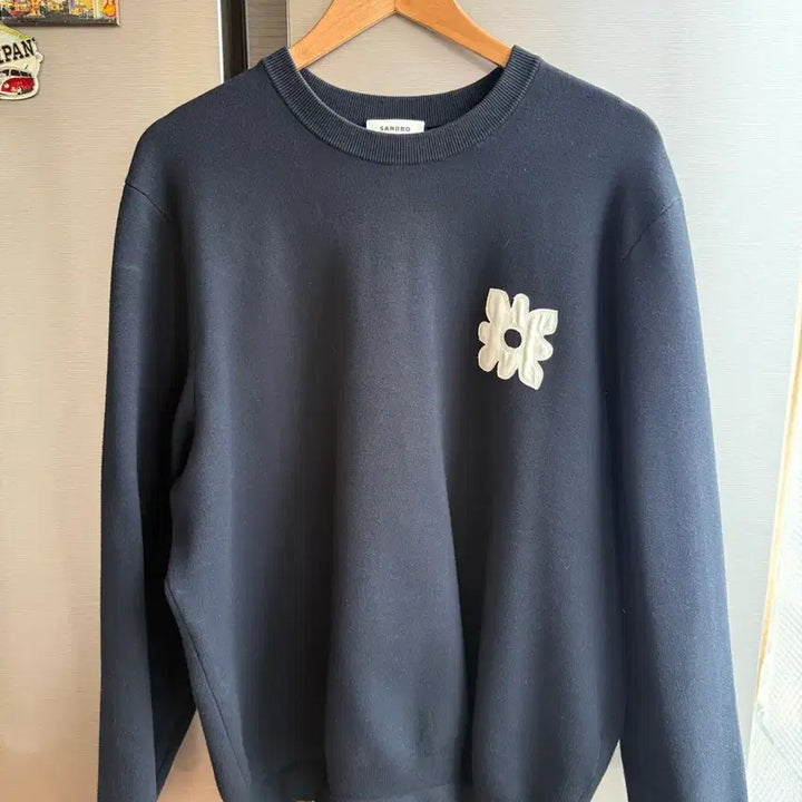 [BUNJANG] Sandro Flower Knit Sweatshirt XL / 산드로 플라워 니트 맨투맨 XL