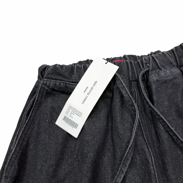 [BUNJANG] Kichul Washed Black Long Bermuda Denim Pants / 기철 롱 버뮤다 데님 팬츠 바지 워시드 블랙 46