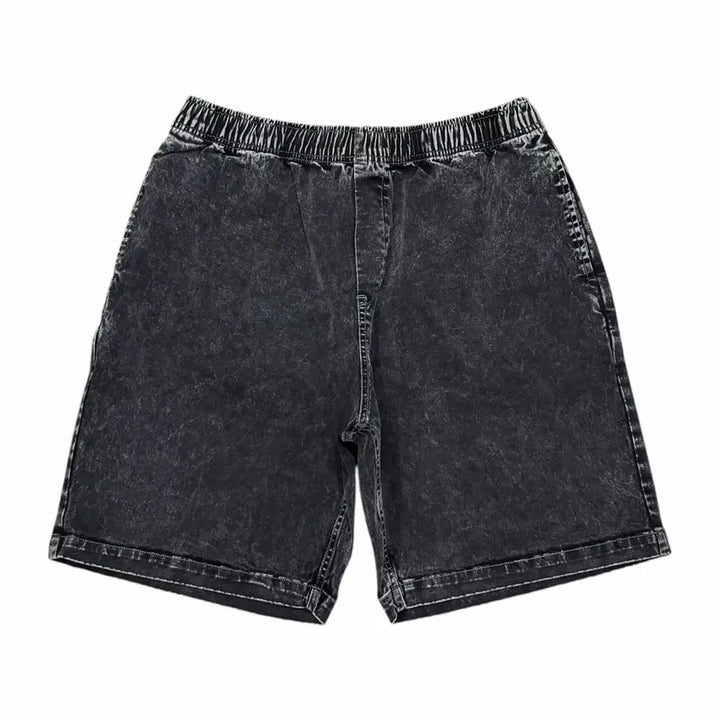 [BUNJANG] Deus Ex Machina Washed Denim Shorts Black L / 데우스 엑스 마키나 워싱 데님 쇼츠 반바지 블랙 L