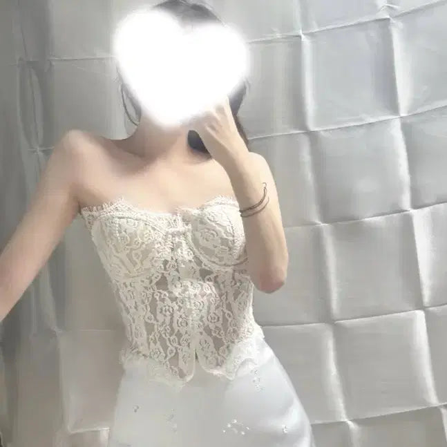 [BUNJANG] See-Through Corset Bustier / 시스루 코르셋 뷔스티에
