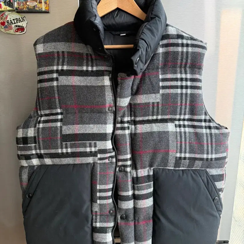 [BUNJANG] Burberry Check Padded Vest XL / 버버리 체크 패딩 조끼 XL