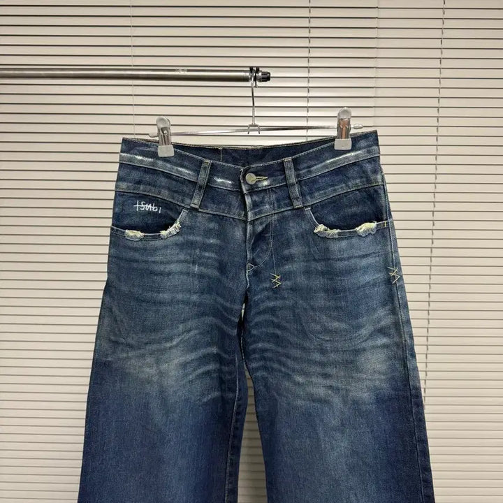 [BUNJANG] Ksubi Vintage Indigo Wide Leg Pants / ksubi 빈티지 인디고 와이드 레그 팬츠