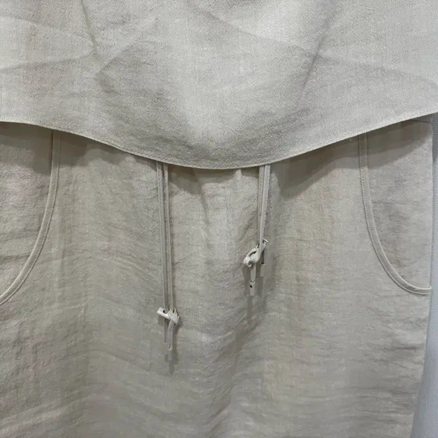[BUNJANG] TIME Linen Layered Spaghetti Strap Dress / 한섬타임 린넨 레이어드 끈 나시 원피스