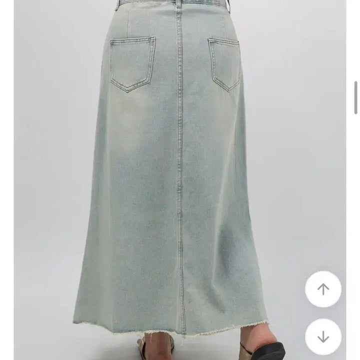 [BUNJANG] CURBME Cool Summer Light Wash Denim Skirt 4XL / 에이블리 커브미 쿨썸머 연청 데님 스커트 4xl