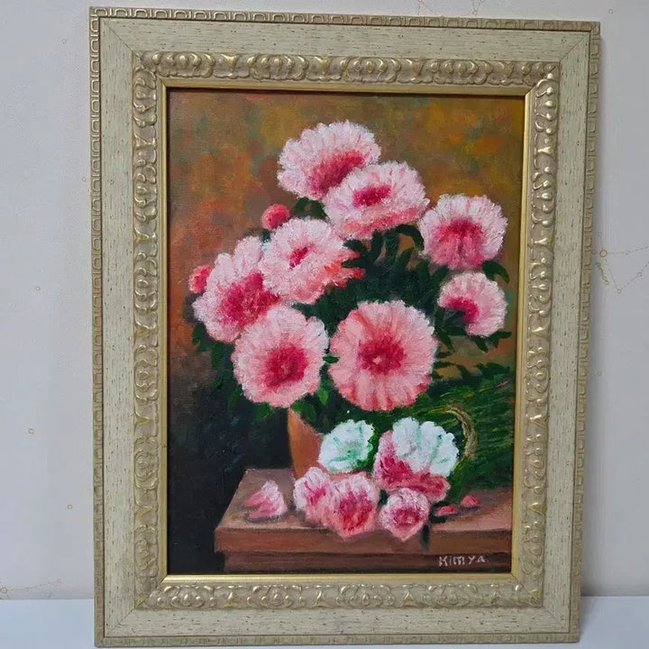 [BUNJANG] KIMYA Floral Oil Painting Framed Art / 꽃 그림 액자 유화