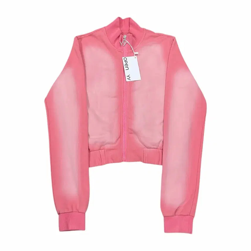 [BUNJANG] Open YY Washed Baby Zip-Up Jacket Pink / 오픈 와이와이 워시드 베이비 집업 자켓 핑크 2