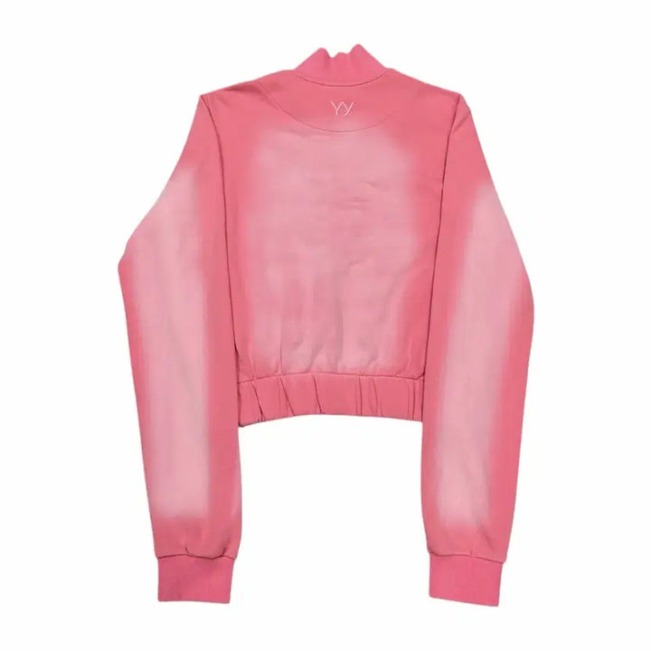 [BUNJANG] Open YY Washed Baby Zip-Up Jacket Pink / 오픈 와이와이 워시드 베이비 집업 자켓 핑크 2