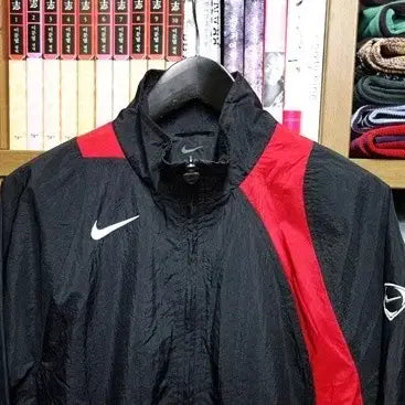 [BUNJANG] Nike Total 90 Repel Football Track Jacket Black Red L / Nike 나이키 토탈 90 리펠 풋볼 트랙 자켓 검빨 L (100)