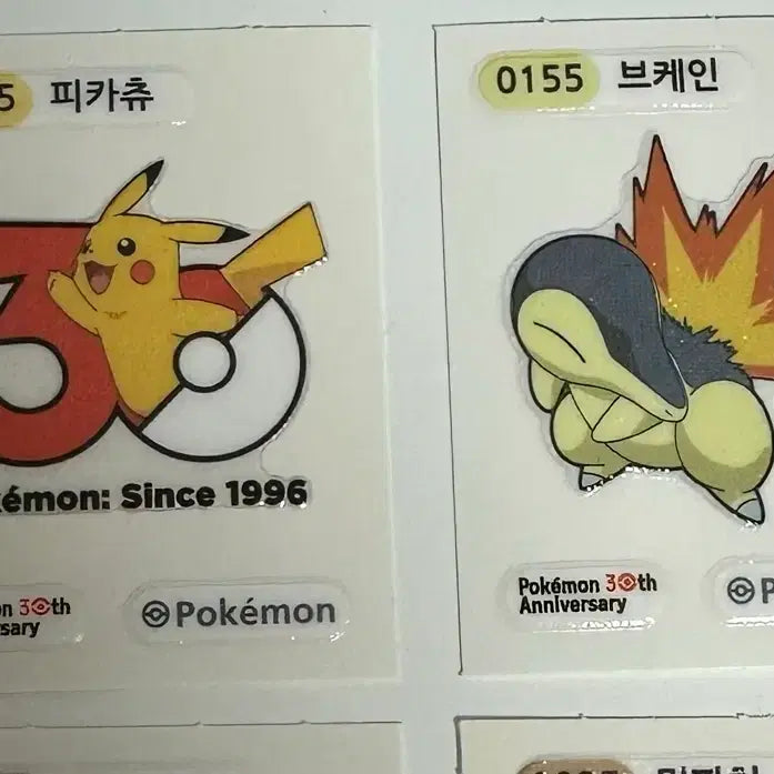 [BUNJANG] Pokemon 30th Anniversary Stickers Bundle Set / 포켓몬 30주년 띠부씰 일괄