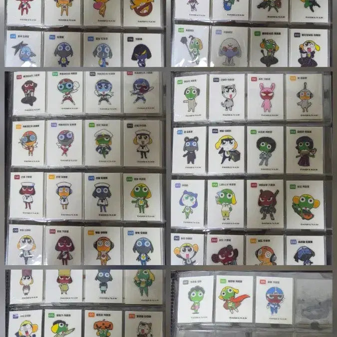 [BUNJANG] Keroro Sticker Collection Season 1 Full Set / 케로로 띠부씰 시즌1 전종