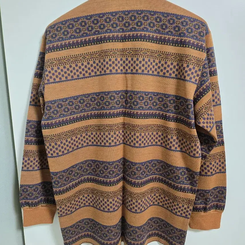 [BUNJANG] Bang Bang Pattern Long Sleeve Polo Shirt Size 105 / 뱅뱅 패턴 긴팔 카라 티셔츠 105
