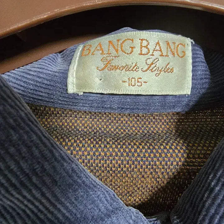 [BUNJANG] Bang Bang Pattern Long Sleeve Polo Shirt Size 105 / 뱅뱅 패턴 긴팔 카라 티셔츠 105
