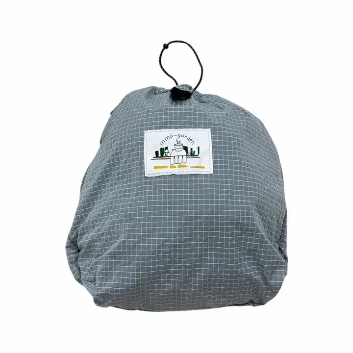[BUNJANG] Memogarden Nylon Check Ripple Leaf Cement Backpack / 에메모가든 나일론 체크 리플 리프 시멘트 백팩 가방 075