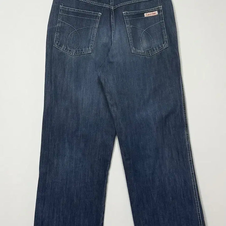 [BUNJANG] Calvin Klein Wide Denim Pants / 캘빈클라인 와이드 데님 팬츠