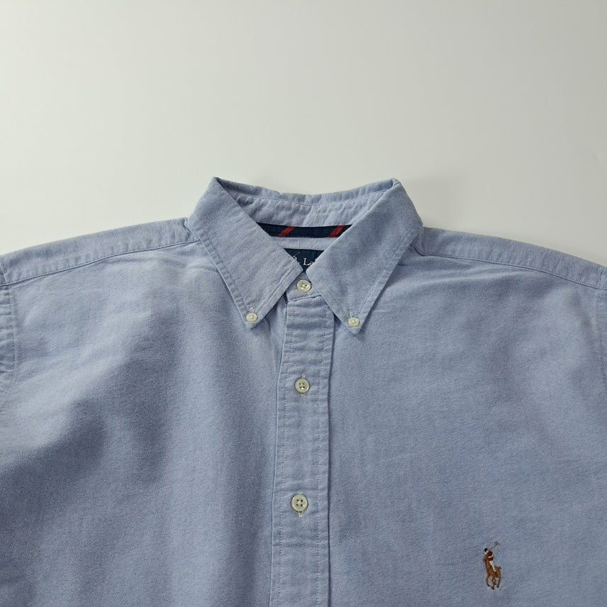 [BUNJANG] Polo Ralph Lauren 00s Classic Blue Multi-Pony Oxford Long Tall Fit Shirt / CK664 LT 폴로 00s 클래식블루 멀티포니 셔츠 남방