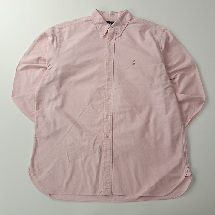 [BUNJANG] Polo Ralph Lauren 90s Soft Pink Multi-Pony Oxford Shirt / CK665 XT 폴로 90s 소프트핑크 멀티포니 셔츠 남방