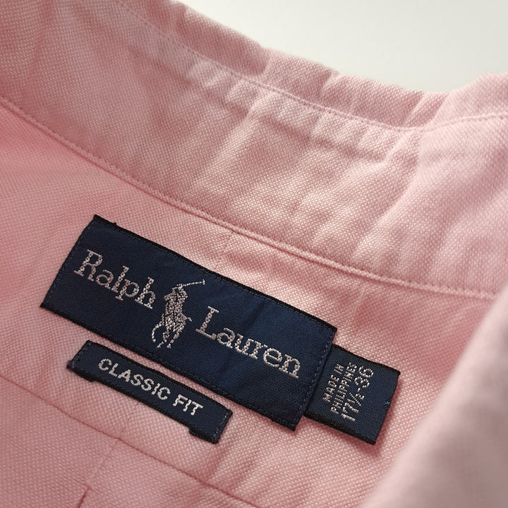 [BUNJANG] Polo Ralph Lauren 90s Soft Pink Multi-Pony Oxford Shirt / CK665 XT 폴로 90s 소프트핑크 멀티포니 셔츠 남방