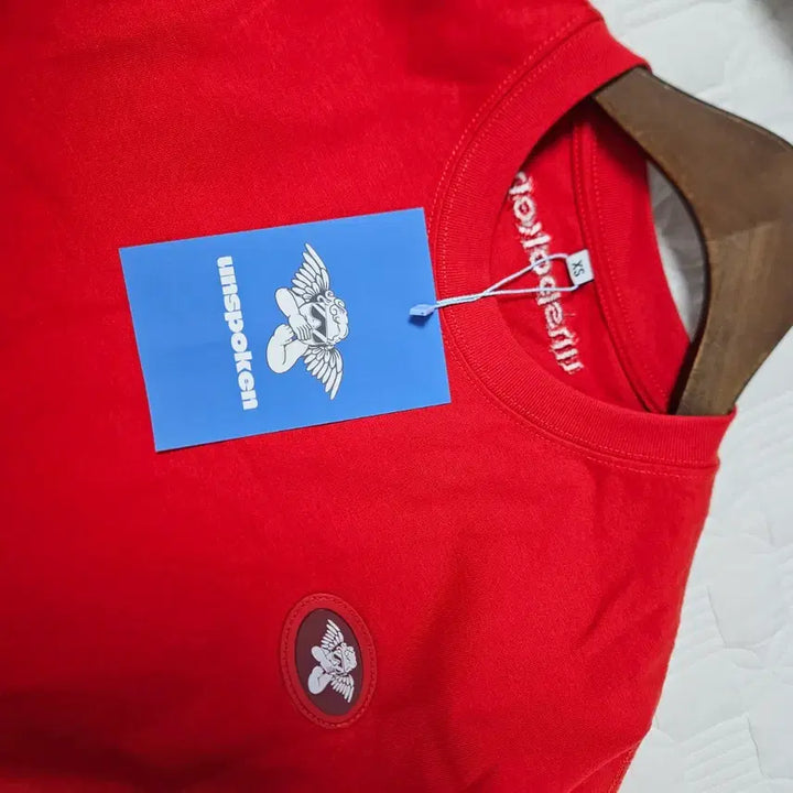 [BUNJANG] Unspoken Red Short Sleeve T-Shirt XS / 새상품) unspoken 빨간색 반팔 티셔츠 XS