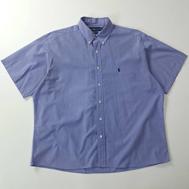[BUNJANG] Polo 90s Remake Box Fit Blue Check Shirt / CK669 XL 폴로 90s 리메이크 박스핏 블루 체크 셔츠 남방
