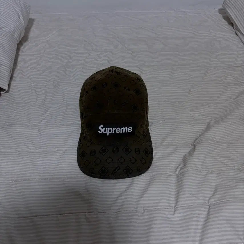 [BUNJANG] Supreme Flock Denim Camp Cap / [OS] 슈프림 플록 데님 캠프캡
