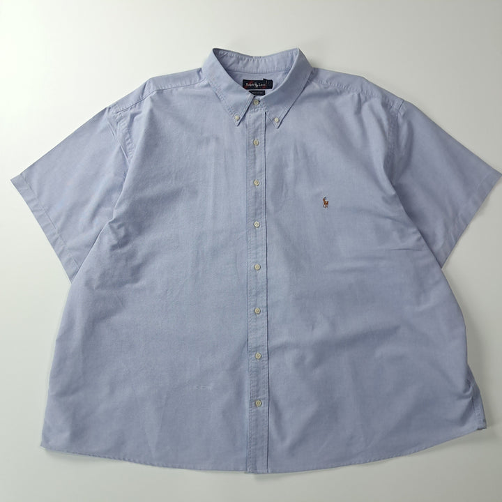 [BUNJANG] Polo 90s Remake Box Fit Blue Oxford Shirt / CK675 4XB 폴로 90s 미국판 리메이크 박스핏 블루 셔츠 남방