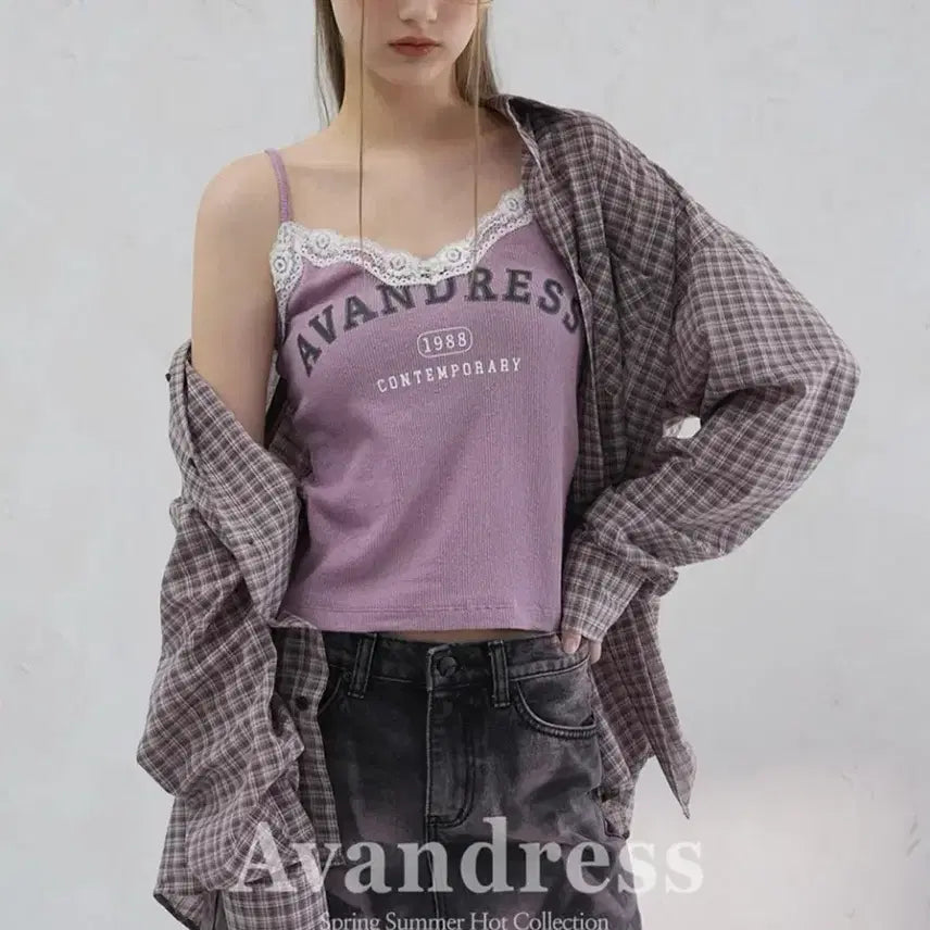 [BUNJANG] Urban Dress OL Oversized Check Shirt Pink / 어반드레스 OL 오버핏 체크 셔츠 핑크