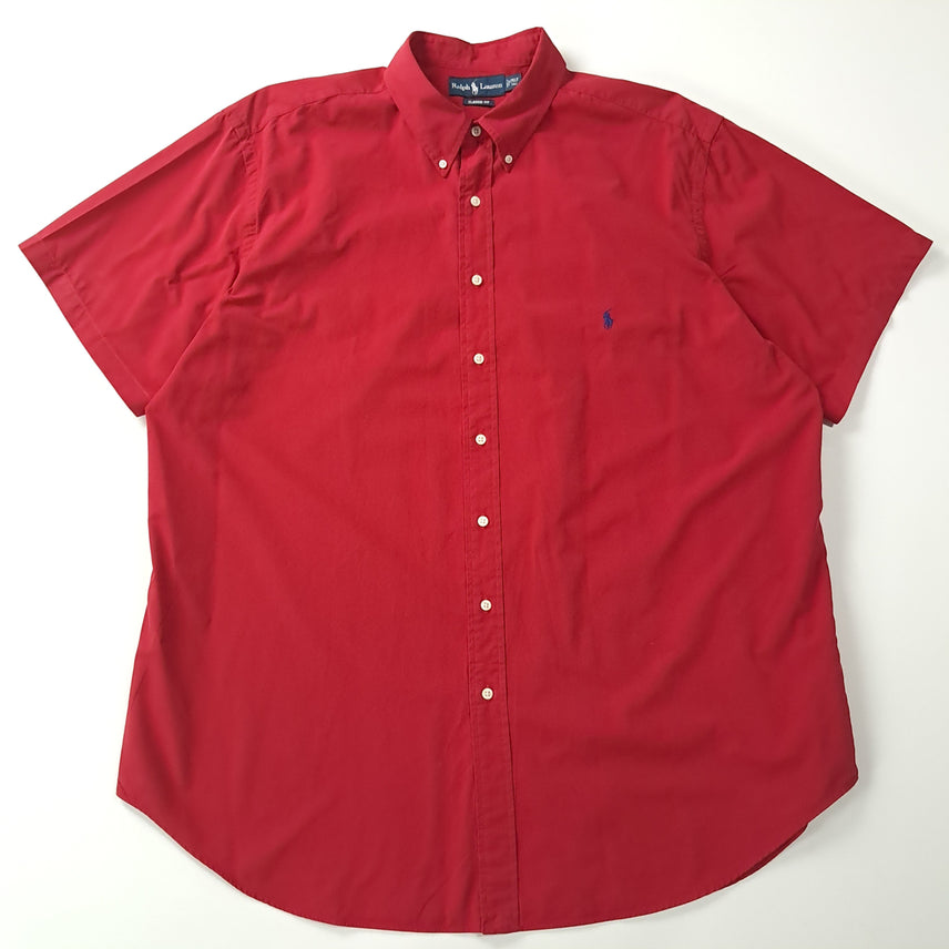 [BUNJANG] Polo 00s Red Button-Down Short Sleeve Shirt 2XLT / CK678 2XLT 폴로 00s 레드 버튼다운 반팔 셔츠 남방