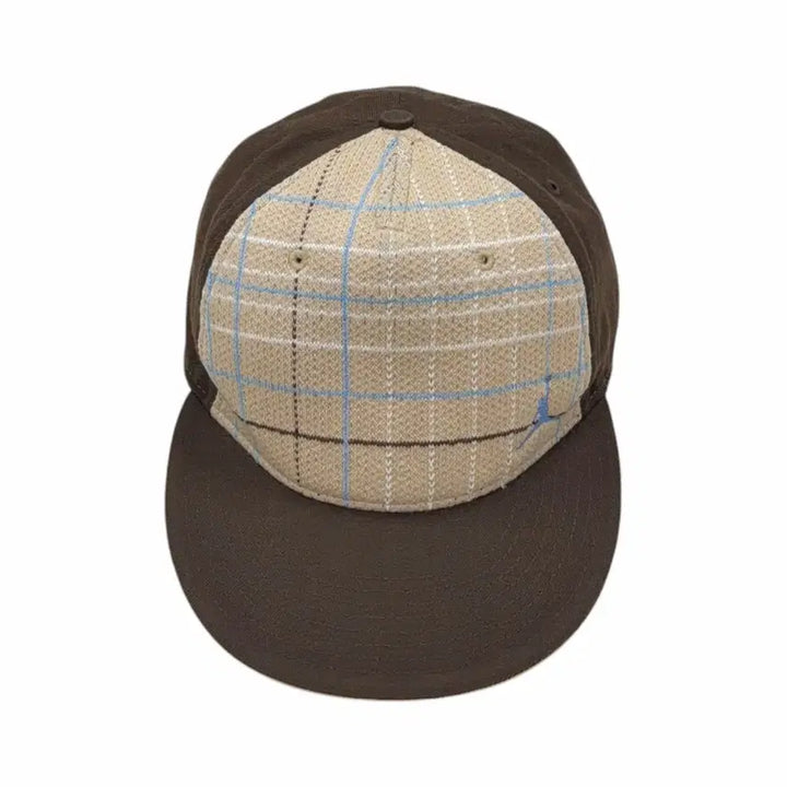 [BUNJANG] Nike Jordan Brown Check Snapback Hat / 나이키 조던 올드스쿨 Y2K 브라운 체크 스냅백 모자