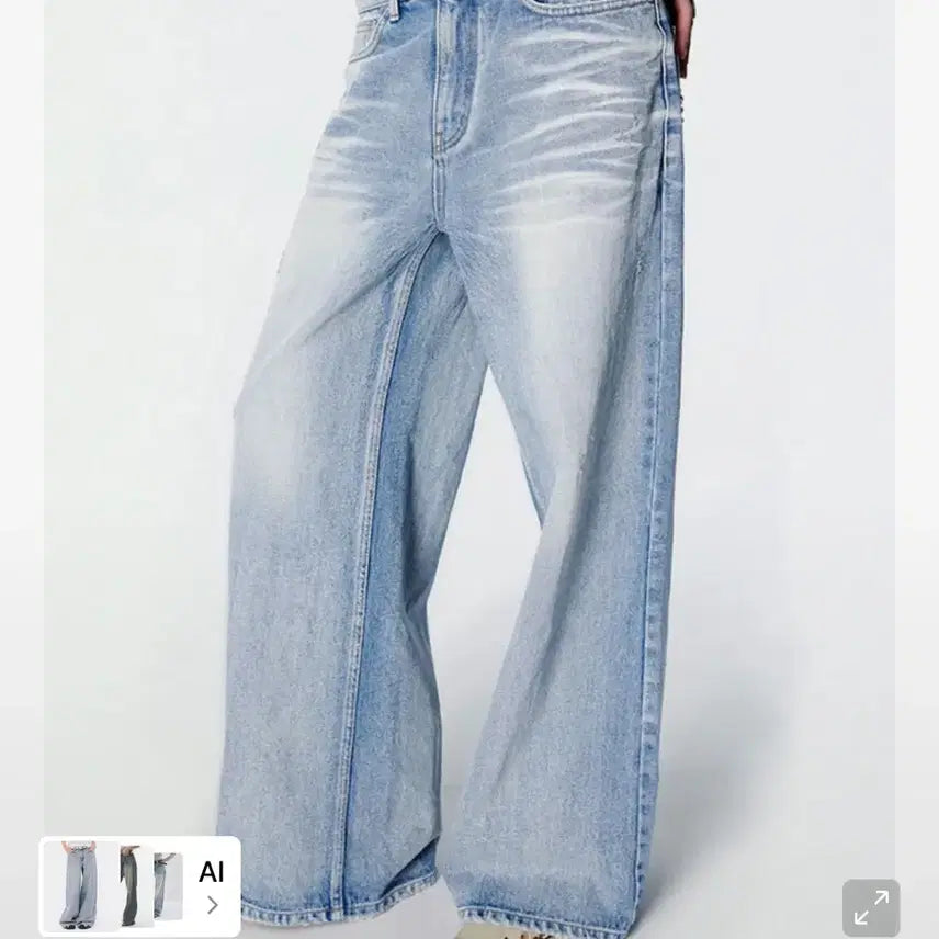 [BUNJANG] 2000 Archives Snyder Wide Denim (Blue) / 2000아카이브스 스나이더 와이드 데님 (블루)