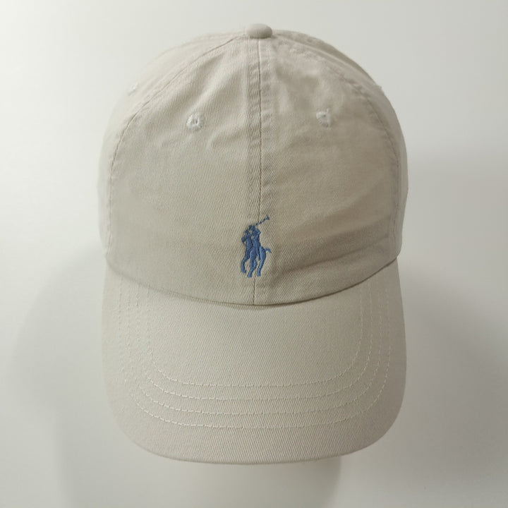 [BUNJANG] Polo Ralph Lauren Sky Blue Pony Cream White Cotton Twill Cap / CK689 폴로 스카이블루 포니 크림화이트 볼캡 모자