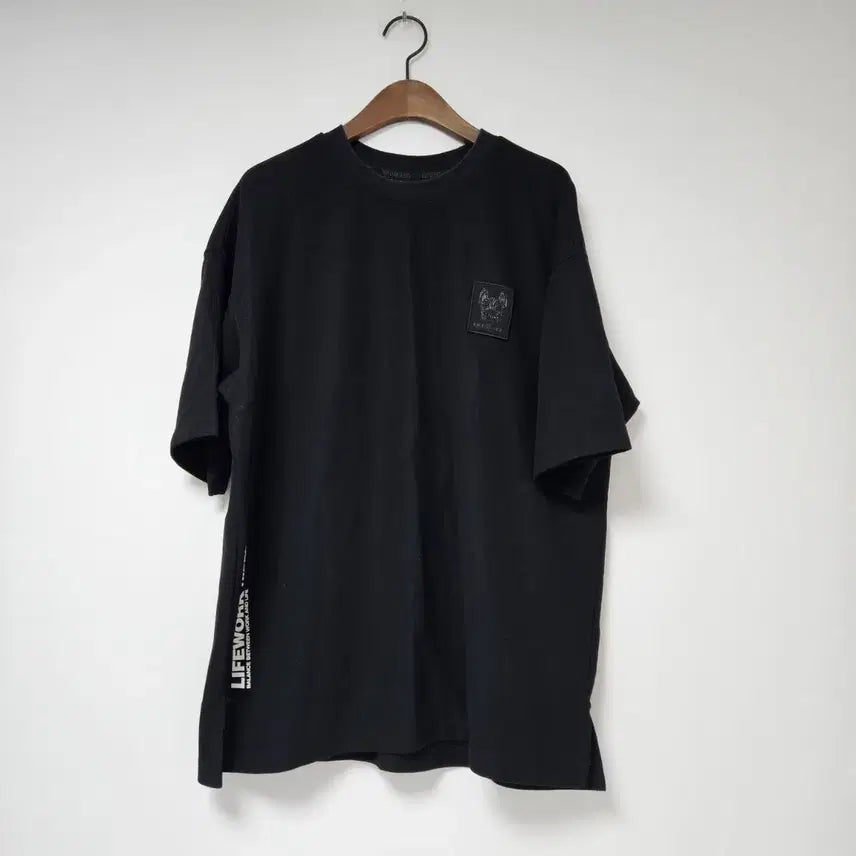 [BUNJANG] Life Work Black Short Sleeve T-Shirt M / 라이프워크 블랙 반팔 티셔츠