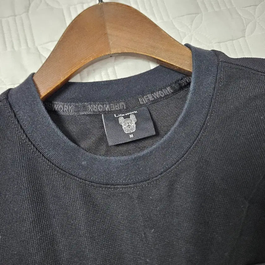 [BUNJANG] Life Work Black Short Sleeve T-Shirt M / 라이프워크 블랙 반팔 티셔츠