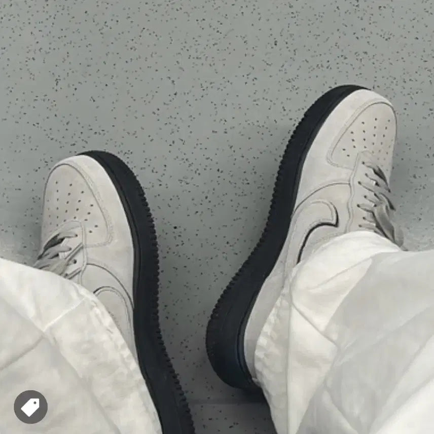 [BUNJANG] Nike Air Jordan 1 Grey Green Sneakers / 나이키 에어 조던 1  그레이 그린