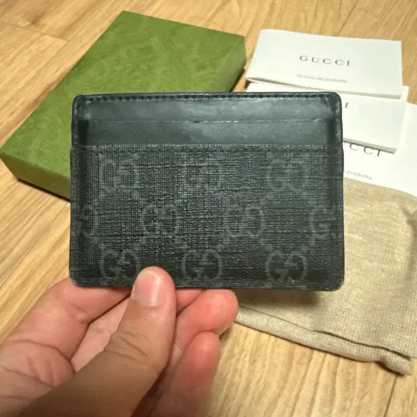 [BUNJANG] Gucci Kingsnake Card Holder Black Full Box / 구찌 킹스네이크 카드지갑 블랙 풀박스