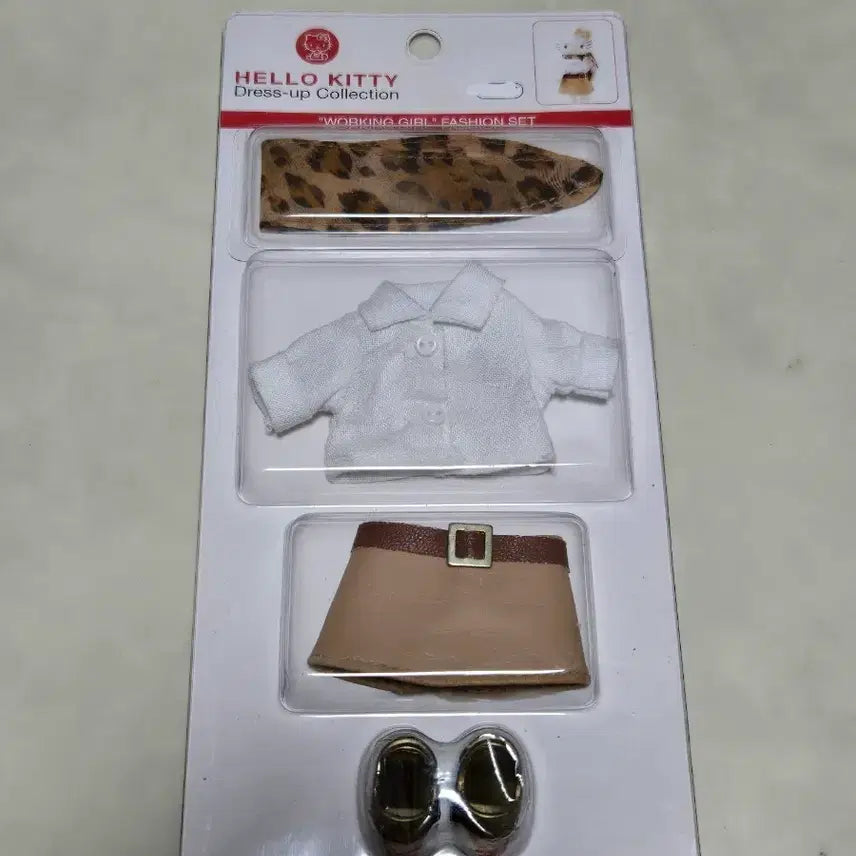 [BUNJANG] Classic Dress-Up Kitty Two-Piece Set with Scarf and Shoes / 고전드레스업키티 고전드업키 키티 옷 투피스 스카프 신발 세트