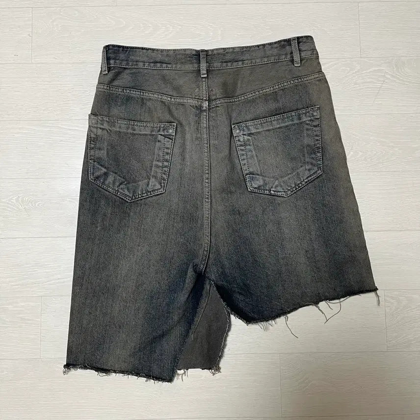 [BUNJANG] Rick Owens Darkshadow Asymmetrical Denim Skirt Pants / 릭오웬스 데님 스커트 팬츠 쇼츠