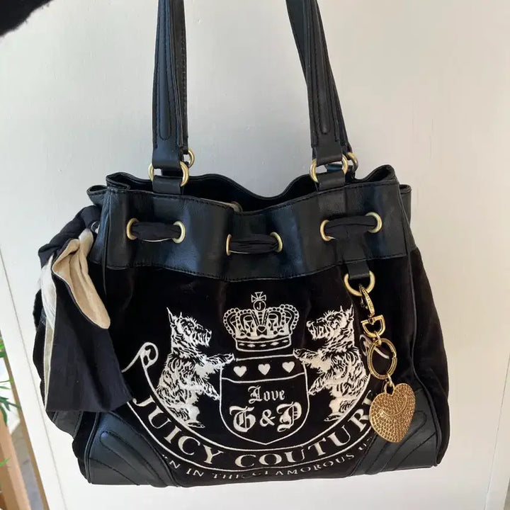 [BUNJANG] Juicy Couture Black Velvet Daydreamer Bag / 쥬시꾸뛰르 가방 블랙 벨벳 데이드리머백