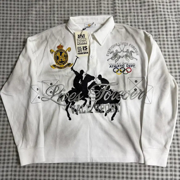 [BUNJANG] Vale Forever Presidente Rugby Shirt White M / (M) Vale Forever 베일 PRESIDENTE 럭비 티 화이트