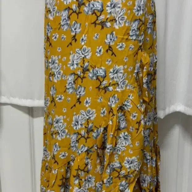 [BUNJANG] Romistory Floral Wrap Long Skirt / [새상품] 로미스토리 플라워 랩 롱 스커트