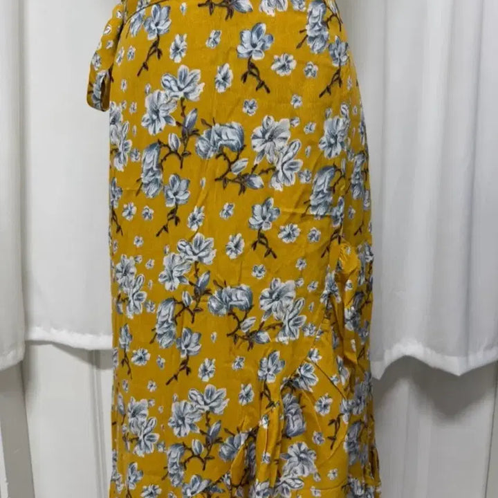 [BUNJANG] Romistory Floral Wrap Long Skirt / [새상품] 로미스토리 플라워 랩 롱 스커트