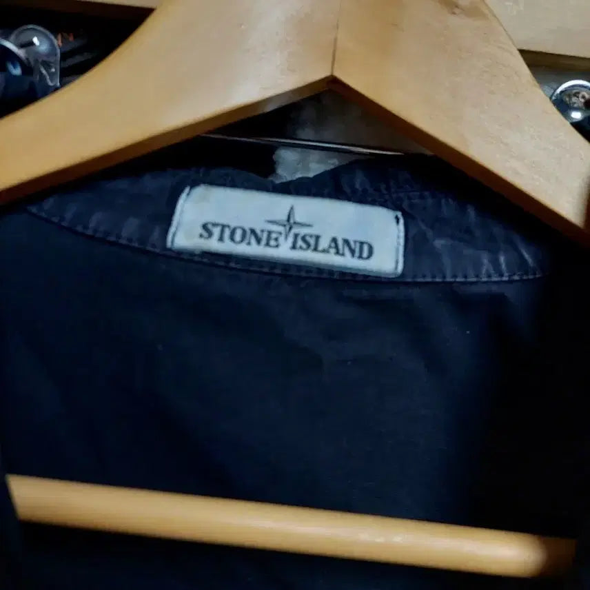[BUNJANG] Stone Island Old Effect Win Pocket Overshirt Black L / 스톤아일랜드 올드이펙트 윈포켓 블랙 오버셔츠 L