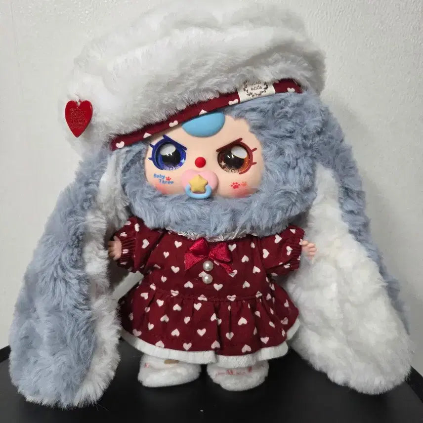 [BUNJANG] Baby Three Returns 100% Doll with Angora Hat and Bib / 베이비쓰리 리턴즈 100%