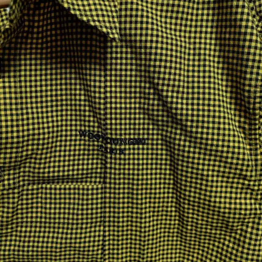 [BUNJANG] Wooyoungmi Dark Yellow Check Long Sleeve Shirt Size 46 (105) / 우영미 다크옐로우 체크 긴팔 셔츠 46 실측105